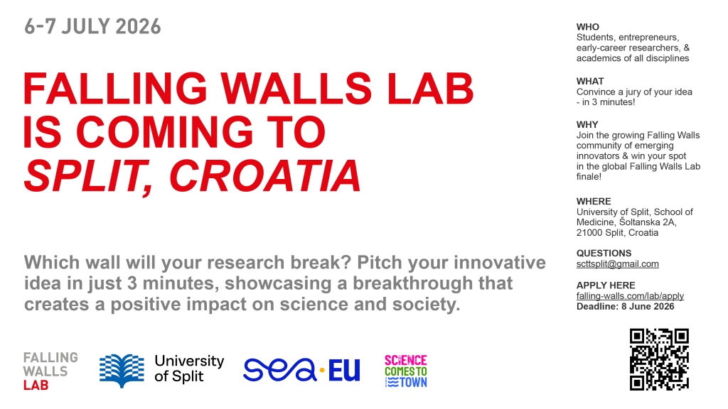 Prijavite se na Falling Walls Lab SEA-EU i predstavite svoje inovativne ideje